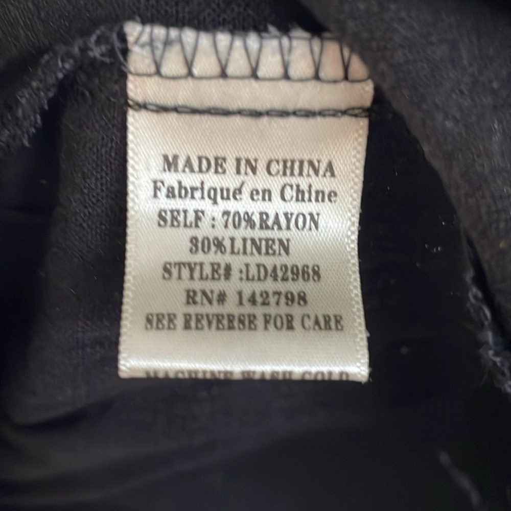 Little Black Linen Dress - New with Tags - Picture 7 of 7